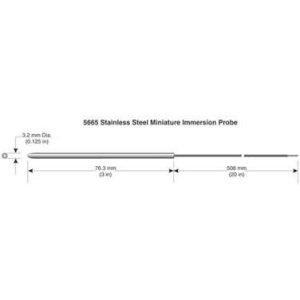 Fluke Calibration 5665-P Miniature Immersion Thermistor Probe