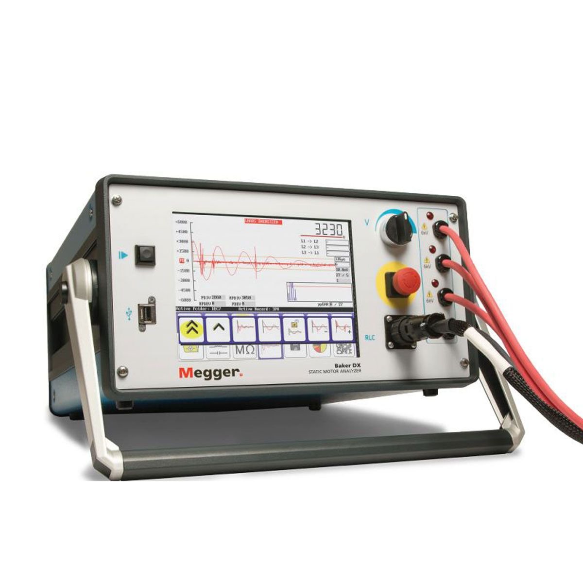 Megger 99-DX6HO-RDS3RC BAKER DX R 6HO kV Static Motor Analyzer 1 Megger 99-DX6HO-RDS3RC BAKER DX R 6HO kV Static Motor Analyzer